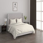 طقم غطاء لحاف قطن 3 قطع من بوتيك بلانش   230*200سم أوف وايت image number 0