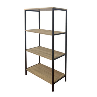 4 Tiers Metal And Wood Shelf