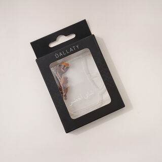 Vacuum flask arylic tag with green tea label