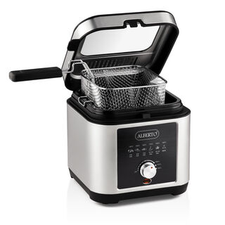 Stainless steel deep fryer 2.5L, 1200W, silver and black
