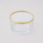 دلتي طقم أوعية زجاج بحافة ذهبية، 4 قطع image number 1