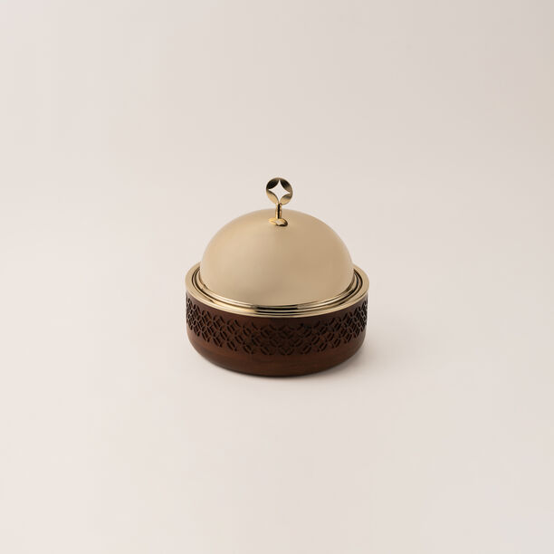 La Mesa big food server in Gold metal 3 L image number 0
