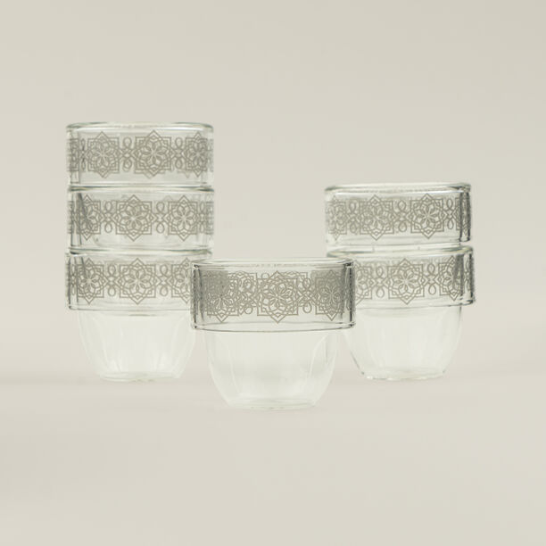 Dallaty glass coffee cup set 6pcs image number 5