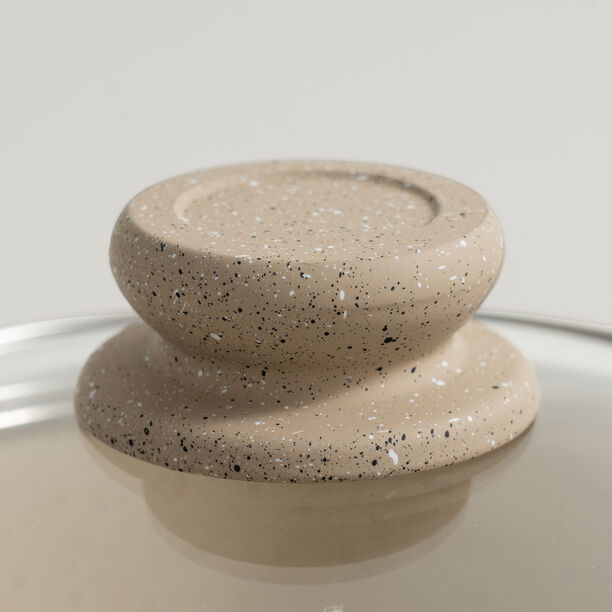 Alberto aluminum milk pot 1.5L with lid, cream image number 2