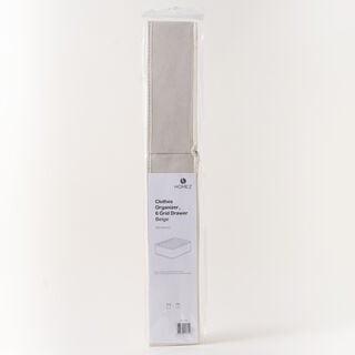 Homze Polyester Clothes Organizer, 6 Grid Beige 59.5*20.5*19Cm