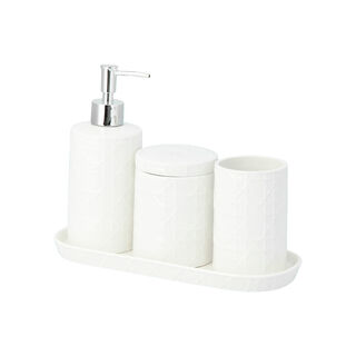 4 Pieces Ceramic Accessories For Bathroom