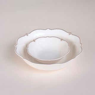 La Mesa white bone china dinner set 47 pcs