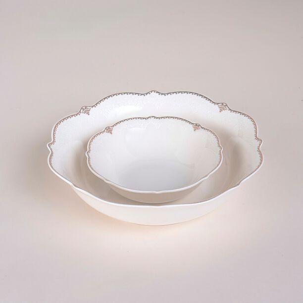 La Mesa white bone china dinner set 47 pcs image number 5