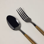 La Mesa 18 pcs cutlery set with abs handle, gold image number 2