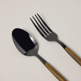 La Mesa 18 pcs cutlery set with abs handle, gold