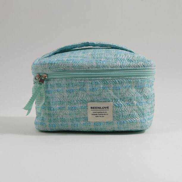 بنتولا حقيبة تخزين مكياج قماشية 23.5*16*15سم، أخضر image number 0