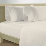 شرشف قطن بمطاط  300 خيط من بوتيك بلانش   120*200سم أوف وايت image number 0