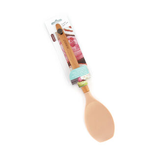 Alberto Silicone Spatula With Wooden Handle Pink Color