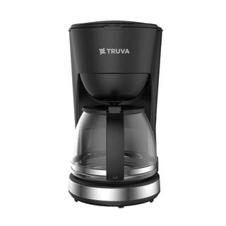 Truva Black Glass Coffee Maker 1.5L, 10 Cups