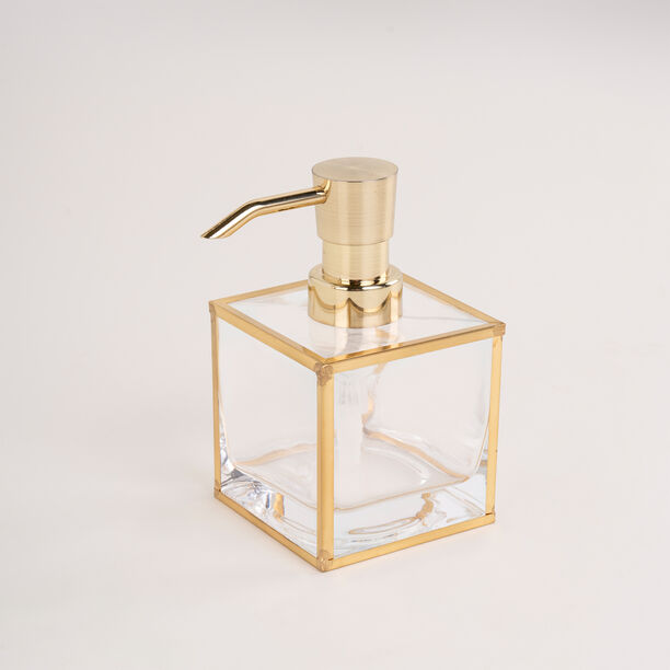 Homez glass & gold 3 pcs bath set image number 1