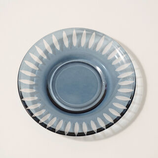 Dallaty glass 12pcs tea cup set, blue