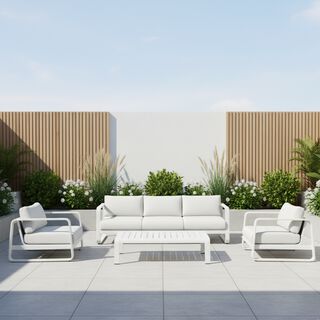 Homez Aluminum Memphis Sofa Set Of 4Pcs,