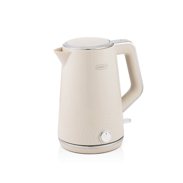 غلاية كهربائية بلاستيك أبيض كريمي 1.7 لتر image number 0