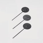 La Mesa Food Stand Set, Matt Black, 4 Pieces image number 0