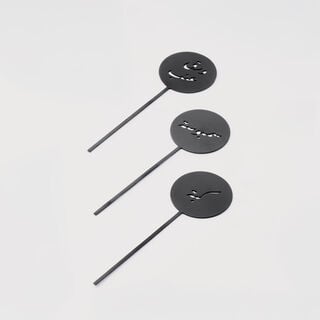 La Mesa Food Stand Set, Matt Black, 4 Pieces