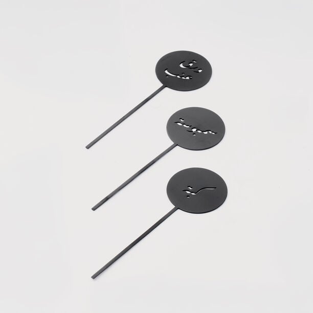 La Mesa Food Stand Set, Matt Black, 4 Pieces image number 0