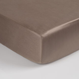 Boutique Blanche Fitted Sheet 100% Tencel 300Tc Full, Mocha 140*200 Cm
