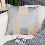 Silver Abstract Printed Cushion 50*50 cm image number 0