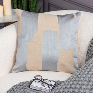 Silver Abstract Printed Cushion 50*50 cm