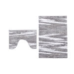 Light grey bathmat set 2 pcs image number 3