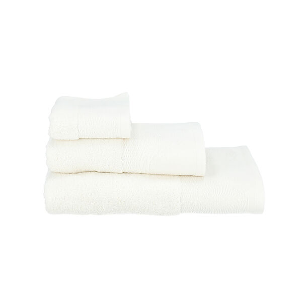 Embroidered Border Cotton Bath Towel 70*140 cm Beige image number 3