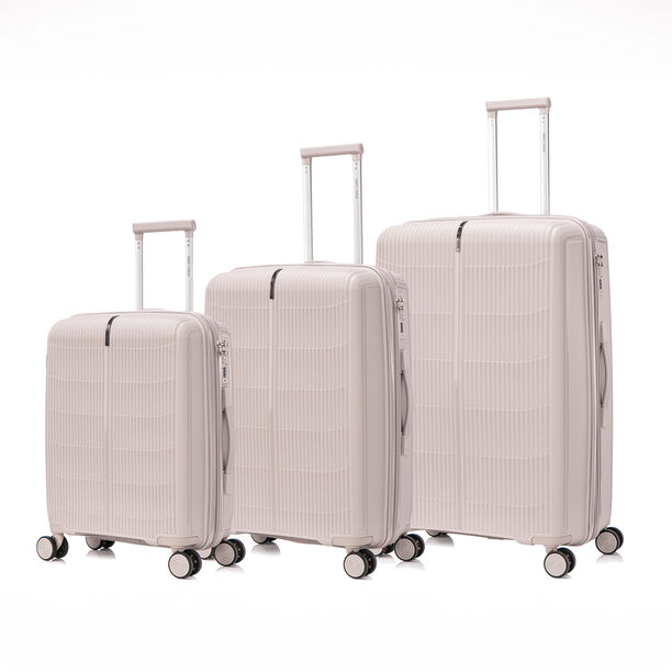 Travel vision durable PP 3 pcs luggage set, rose image number 0