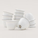 بنتولا طقم فناجين قهوة خزف صيني 12 قطعة image number 0