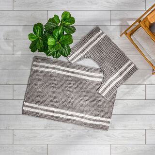 Cottage Doty Bathmat 60X90+60X45 Cm Stone
