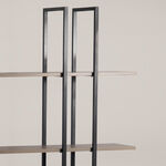 Homez wooden bookshelf 120*34*180cm image number 1