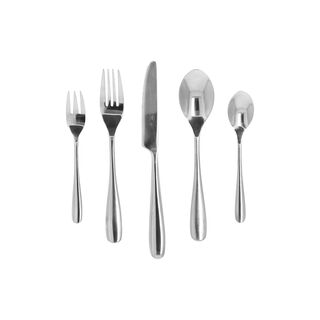 La Mesa silver stainless steel cutlery set 20 pc