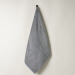 Boutique Blanche jacquard cotton bath towel, blue, 140*70cm image number 0