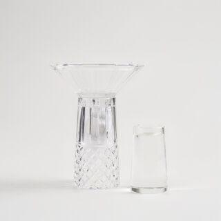 هومز مبخرة عود دايموند زجاج 16*16*30سم، شفافة