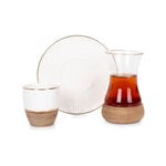 18 Pcs Arabic Tea And Coffee Set White Blend image number 2