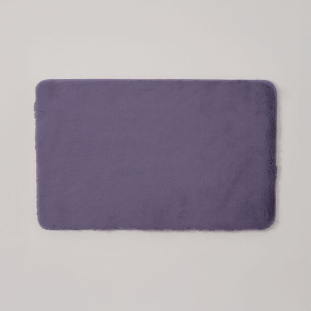 كوتاج دعاسة حمام فرو صناعي بوليستر، رمادي 50*80*4.5 سم image number 0