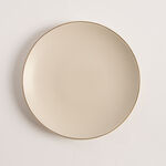 Qourb cream porcelain 18pc dinner set with gold decal image number 4