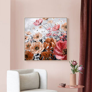 Wall Art Flower With Frame