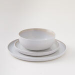La Mesa 12pcs porcelain rustic beige glaze dinner set image number 0