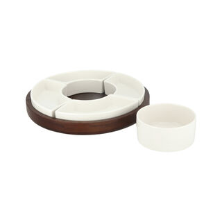 6Pc Wood Nuts Bowl