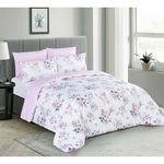 Cottage Comforter King Size Set 6 Pieces Pink image number 0