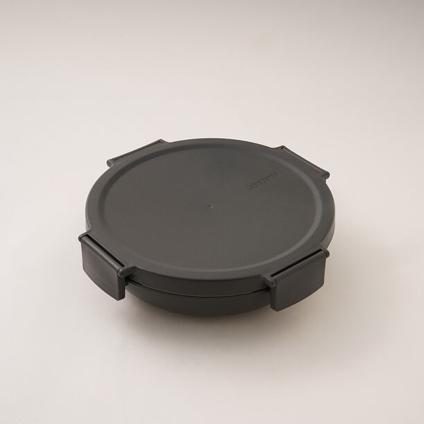 Brabantia plastic lunch bowl 1L 21.5*21.5*6cm dark gray image number 0