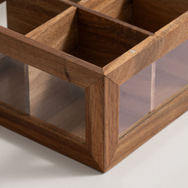 Dallaty acacia wood tea box 21*16*10cm image number 2