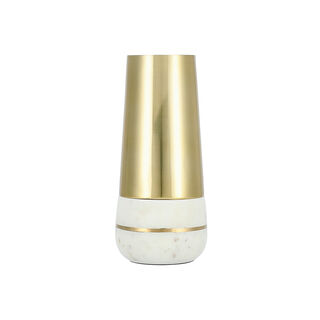 Marble And Aluminum Vase 13*13*28 cm