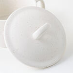 La Mesa stoneware oven to table large pot with lid, beige 18*12.2*6.5 cm image number 3
