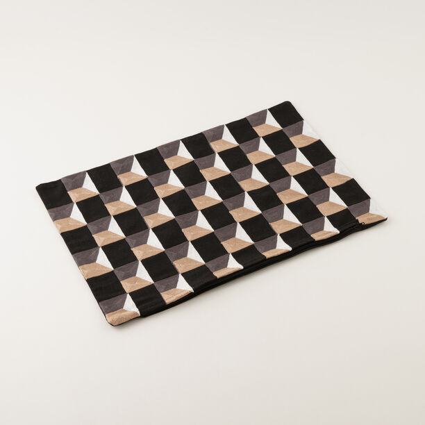 Homez Geometric Rectangular Cushion Cover, 30*45Cm image number 0