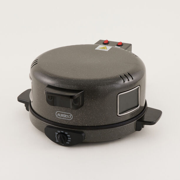 Alberto electric arabic bread maker stainless steel grey 30 cm image number 0